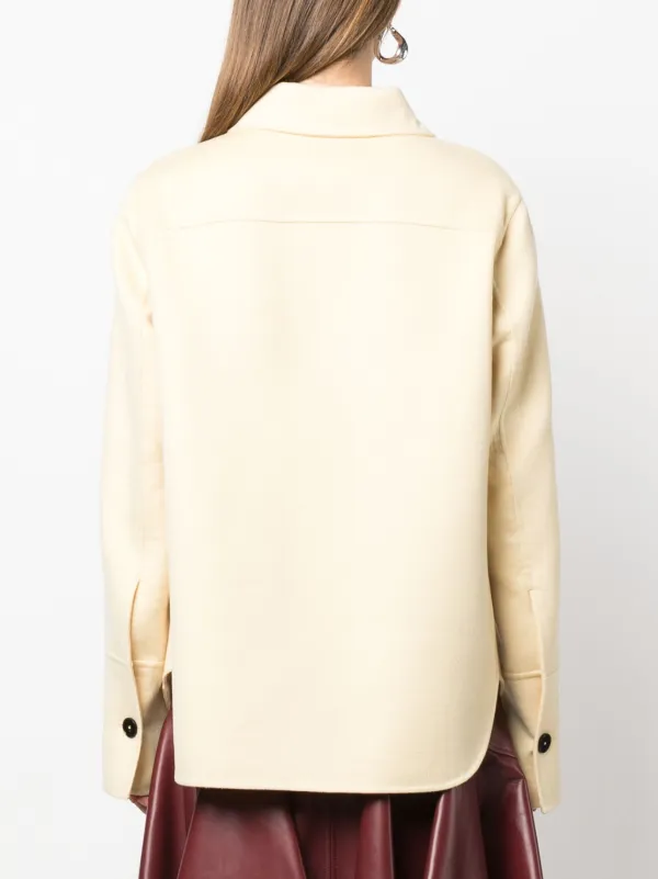 Jil Sander カシミア シャツジャケット | イエロー | FARFETCH JP