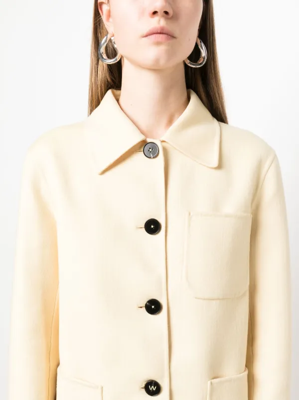 Jil Sander カシミア シャツジャケット | イエロー | FARFETCH JP
