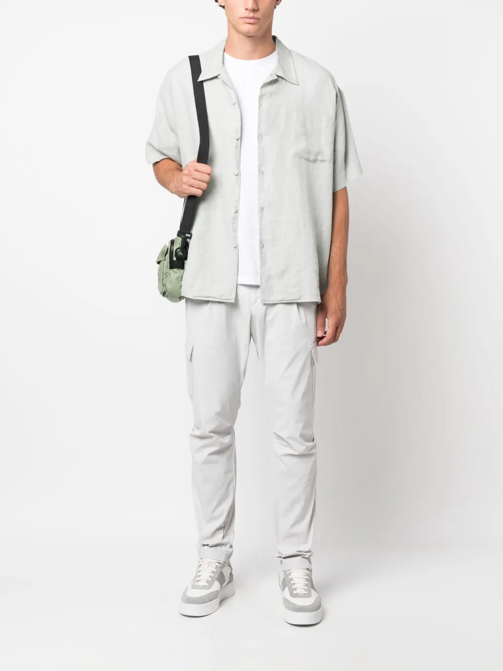 Herno drawstring tapered-leg trousers - Grijs