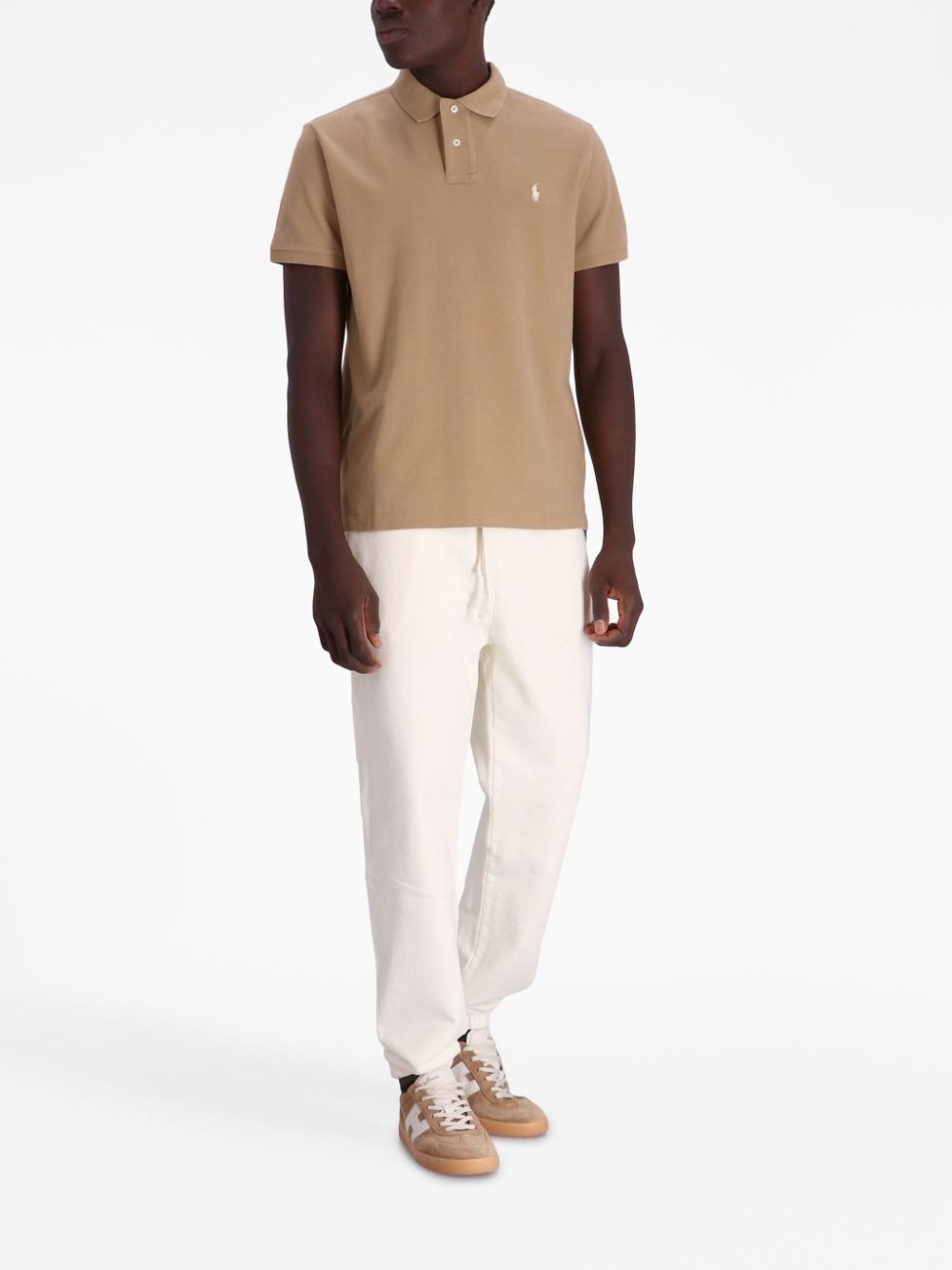 Polo Ralph Lauren Poloshirt met geborduurd logo - Beige