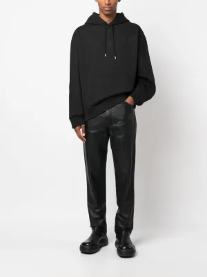 スウェット・トレーナー COURREGES COTTON HOODIE Courrèges logo-patch Cotton Hoodie | Grey | FARFETCH