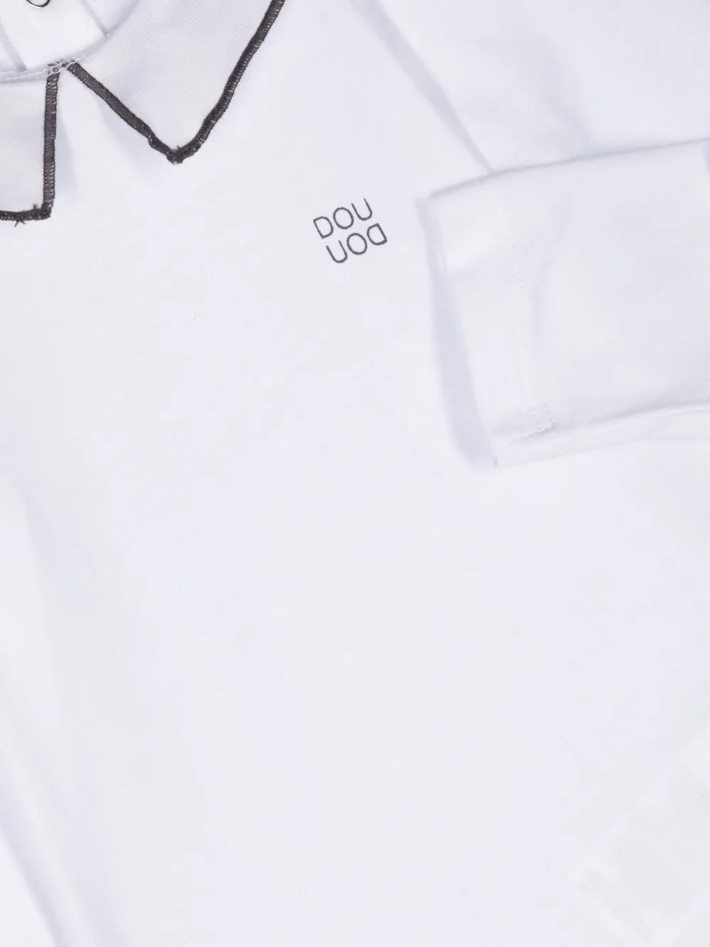  Douuod Kids Logo-print Long-sleeve Body - White 