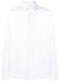 424 button-up cotton-blend shirt - White