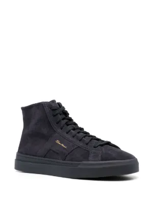 希少【Santoni】レザー SNEAK-AIR ハイカットスニーカー Santoni ハイカットスニーカー メンズ通販 - FARFETCH