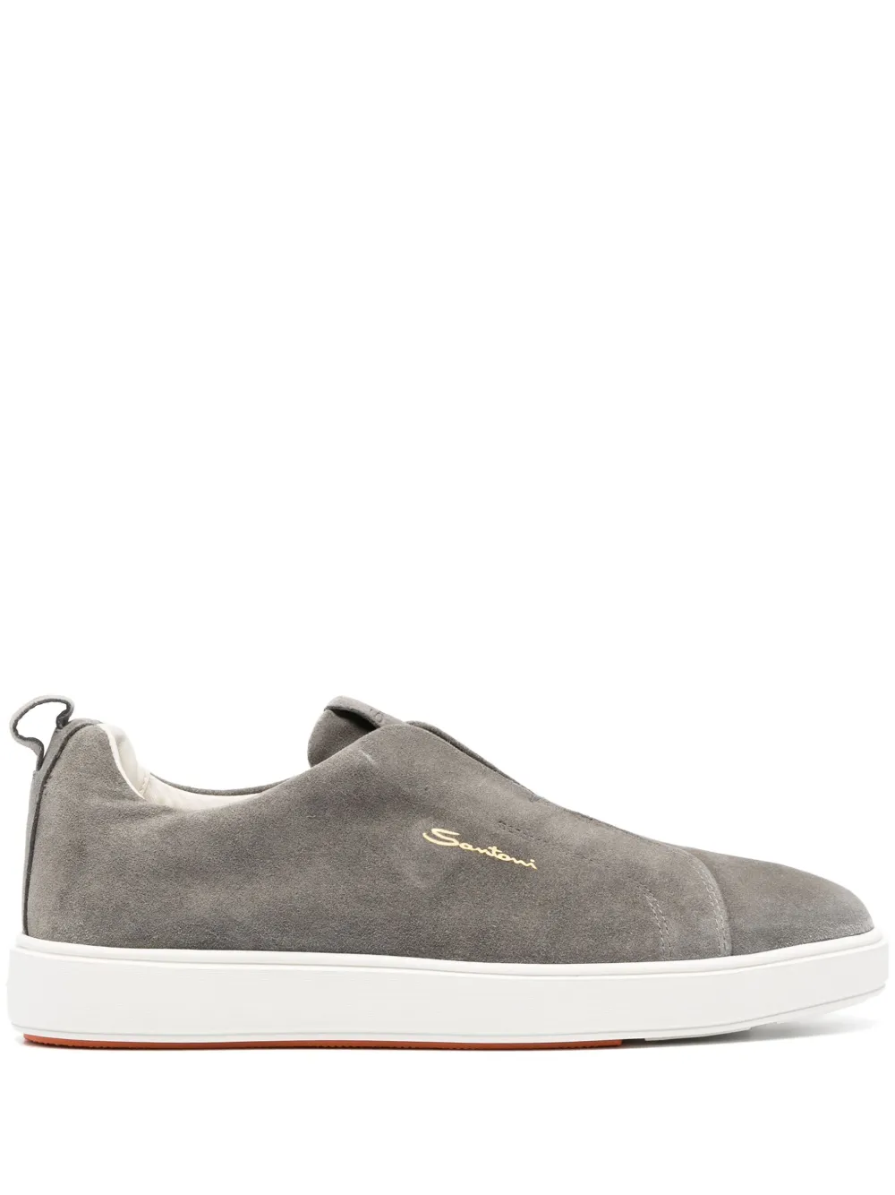 Santoni Gyan slip-on suede sneakers Grey