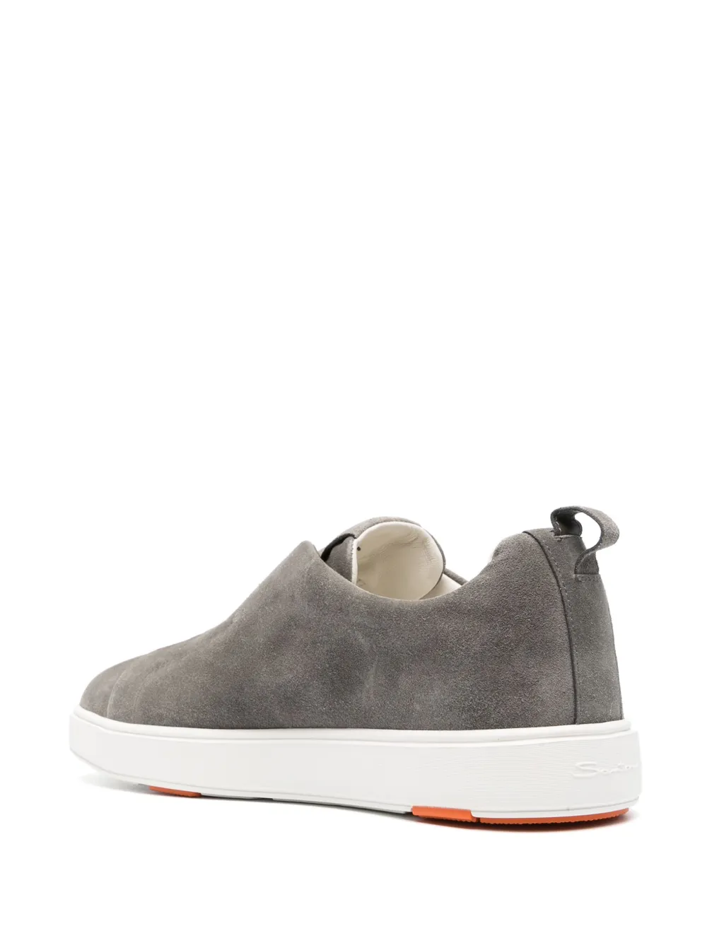 Santoni Gyan slip-on suede sneakers Grey