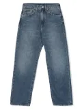 POLO RALPH LAUREN KIDS logo-patch straight-leg jeans - Blue