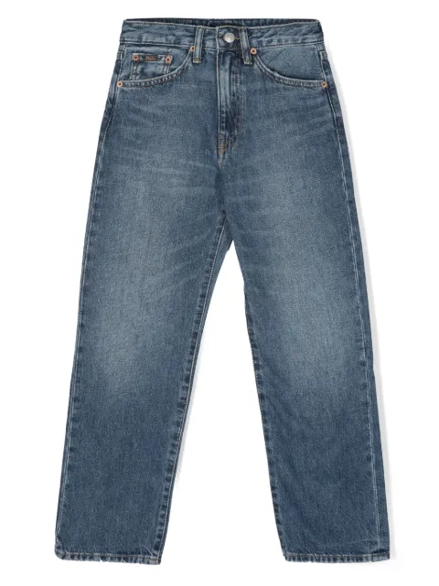 POLO RALPH LAUREN KIDS logo-patch straight-leg jeans 