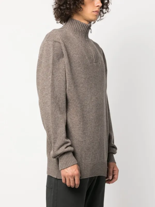 Barbour ハーフジップ セーター | ブラウン | FARFETCH JP
