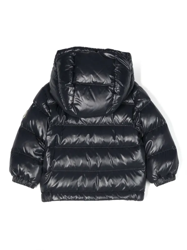 Moncler Enfant logo-patch padded-design Jacket Blue