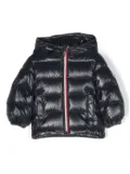 Moncler Enfant logo-patch padded-design jacket - Blue
