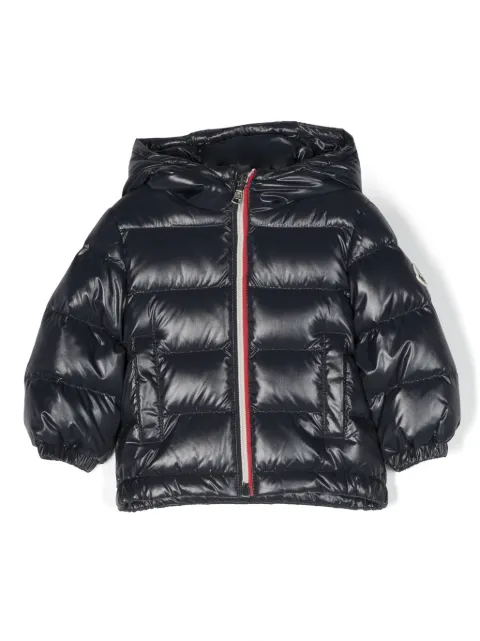 Moncler Enfant جاكيت بتصميم مبطن وشارة شعار الماركة