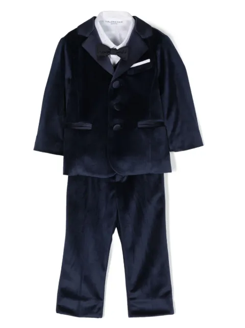 Colorichiari straight-leg velvet dungarees