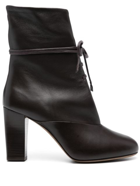 LEMAIRE 80mm lace-up leather boots