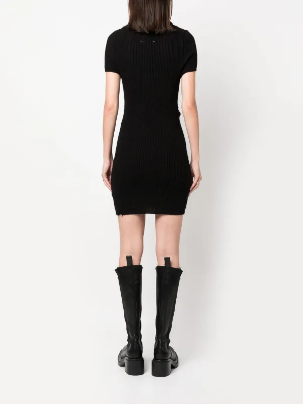 MM6 Maison Margiela カットアウト ミニドレス | ブラック | FARFETCH JP