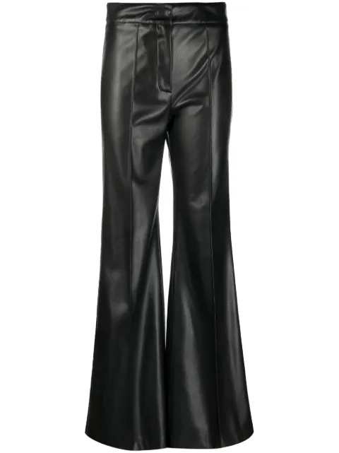 Blanca Vita faux-leather flared trousers