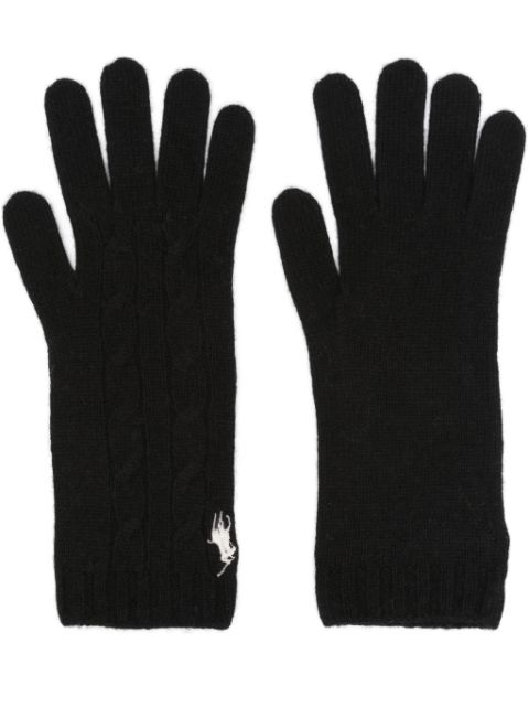 Polo Ralph Lauren Polo Pony cable-knit gloves Women