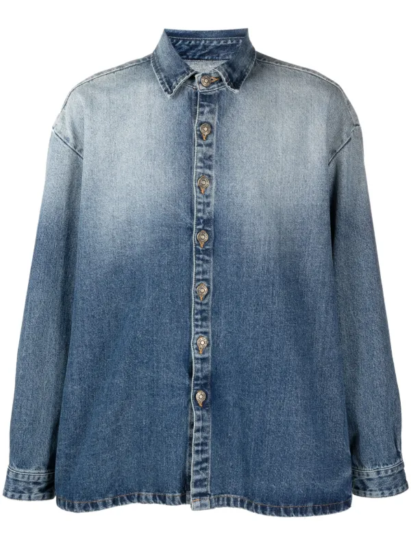 【oan】Grion Gradation Denim Shirt GRADIENT DENIM SHIRT – Feng Chen Wang