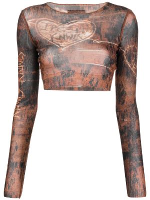 Jean Paul Gaultier x KNWLS tattoo-print long-sleeve Bodysuit