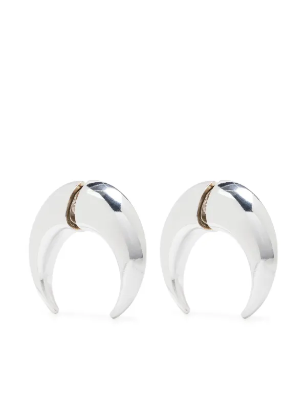 Silver Tone LV Iconic Stud Earrings