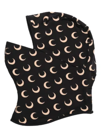 Marine Serre Black All Over Moon Regenerated Balaclava