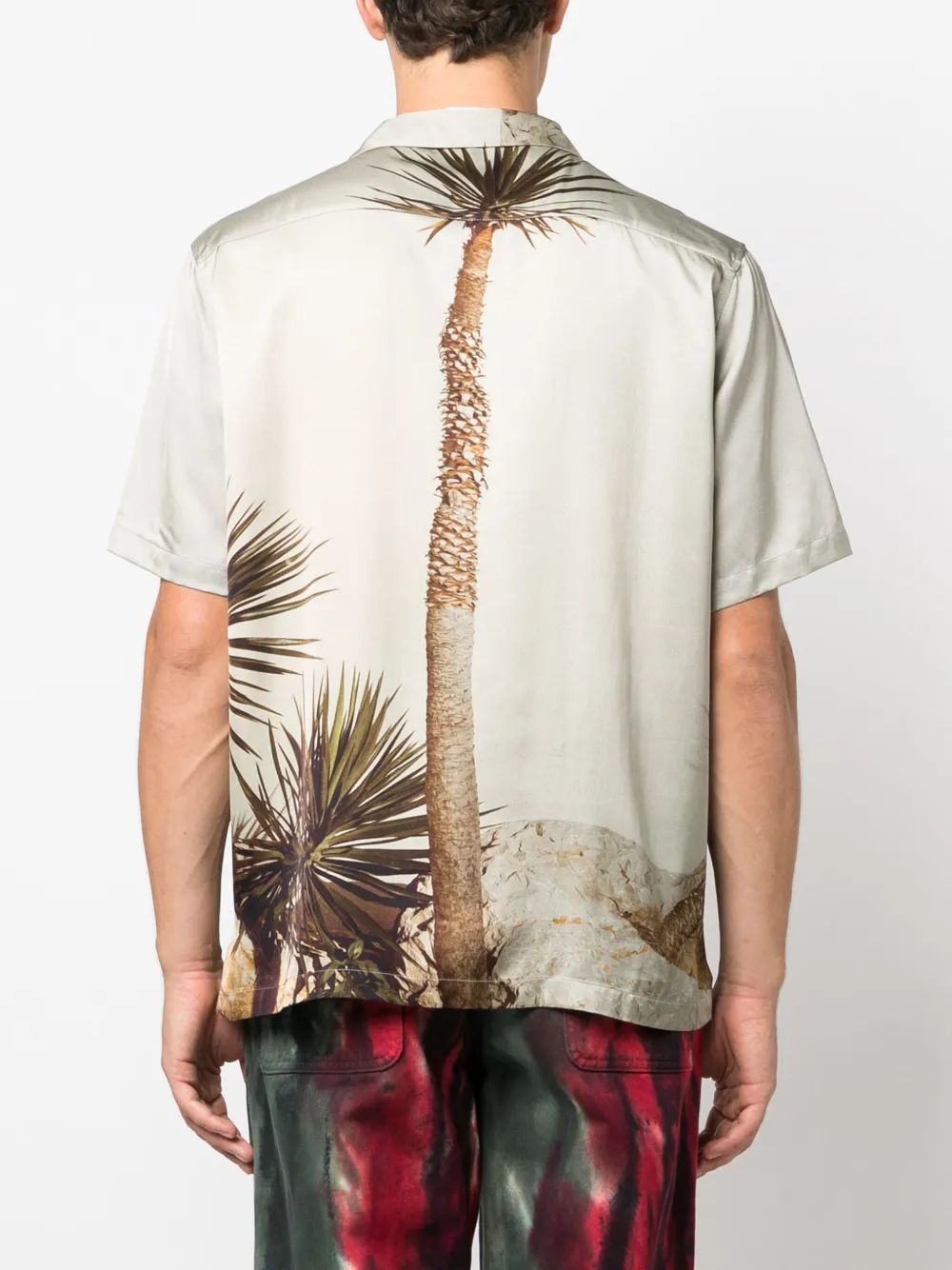 Blue Sky Inn Dragon Tree Button-up Shirt In Neutrals