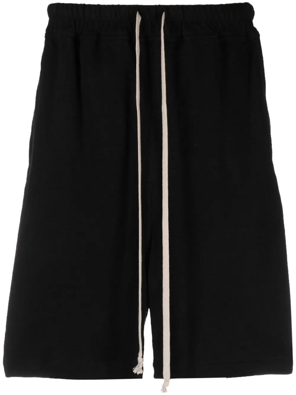Rick Owens drawstring cotton track shorts | Black | Image 1