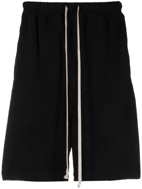 Rick Owens drawstring cotton track shorts