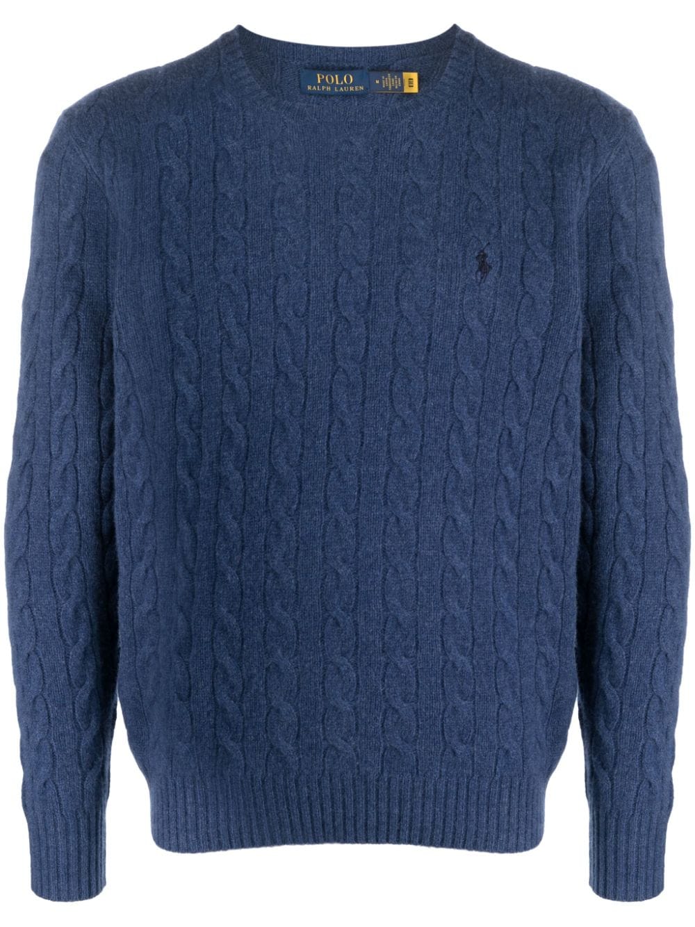 Image 1 of Polo Ralph Lauren embroidered cable-knit jumper