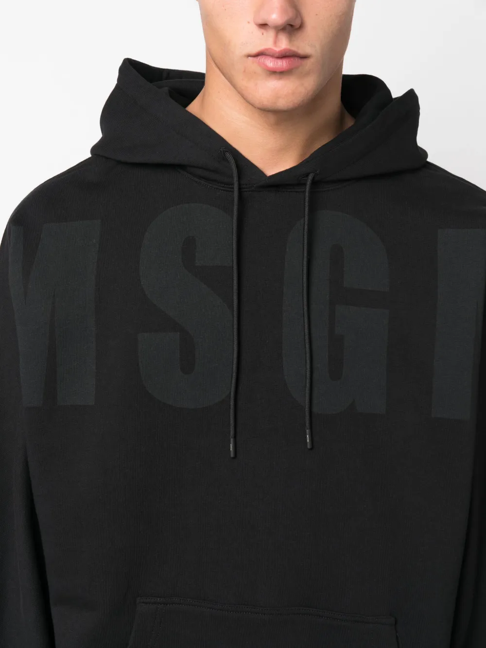 MSGM Hoodie met logoprint Zwart