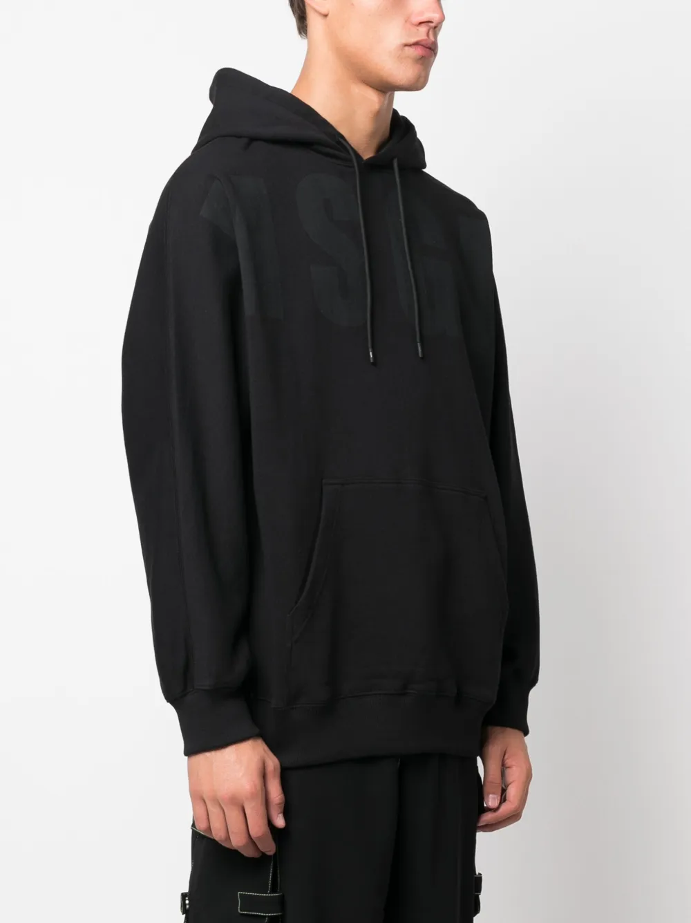 MSGM Hoodie met logoprint Zwart