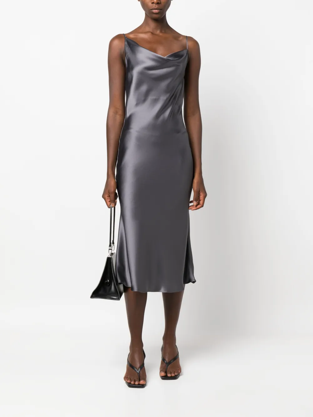 blancavita Blanca Vita Jurk met satijnen afwerking - Grijs