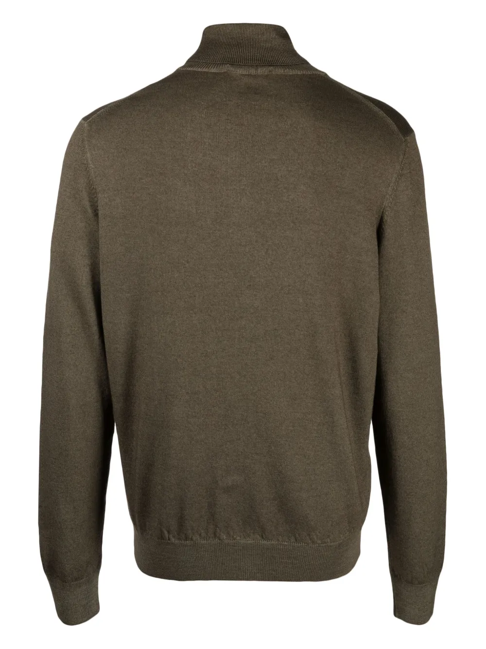 D4.0 virgin-wool roll-neck jumper - Groen