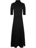Vince roll-neck fine-knit midi dress - Black