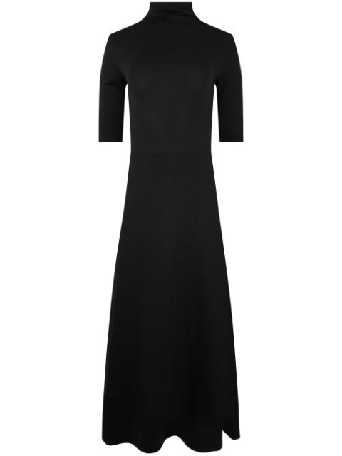 Vince roll-neck fine-knit midi dress