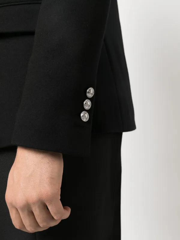 【関税＆送料込み】Balmain Lace Blazer Balmain Lace and Cotton Tweed Blazer with Padded Shoulders