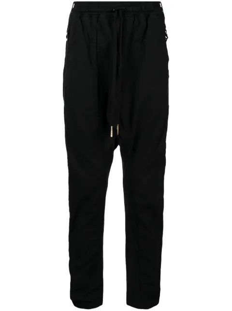 Boris Bidjan Saberi pantalones tapered con cintura elástica