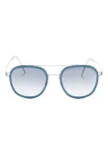 Lindberg 8205 pilot-frame sunglasses - Silver