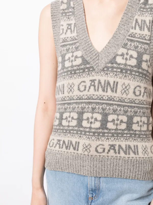 Ganni on sale knitted sweater