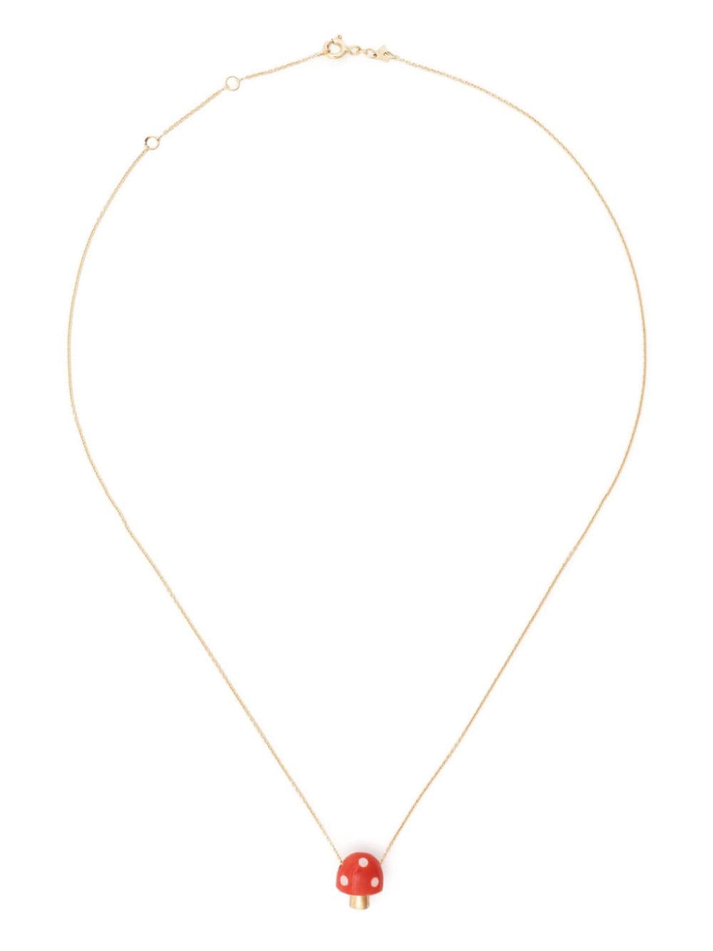 Shop Aliita 9kt Yellow Gold L'amanita Pendant Necklace