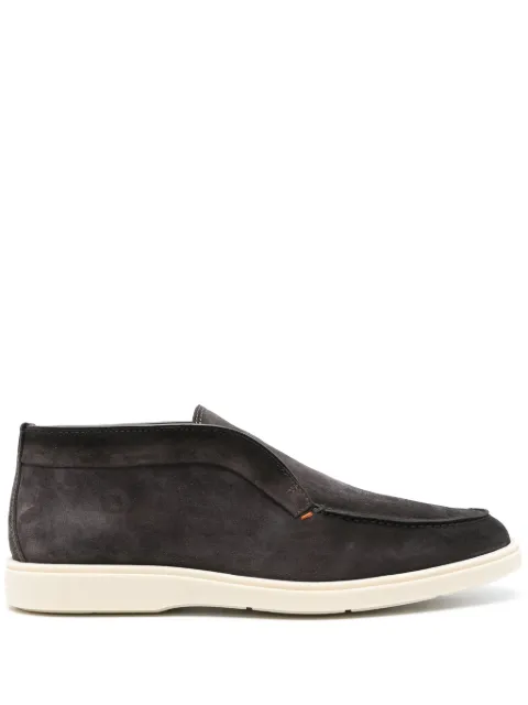 Santoni slip-on suede boots