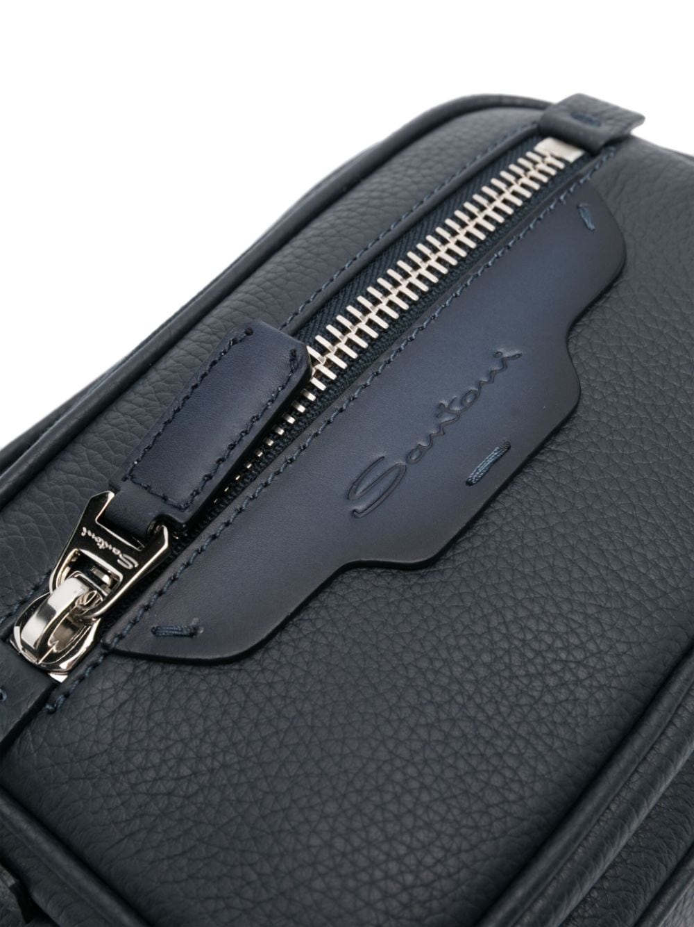 Santoni Tumbled Leather Shoulder Bag - Farfetch