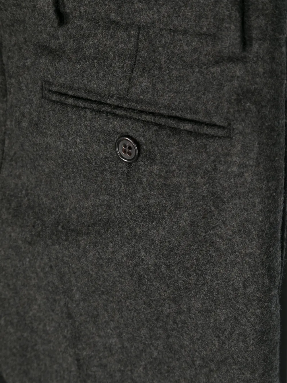 Shop Ralph Lauren Mélange Felted-wool Trousers In Grey