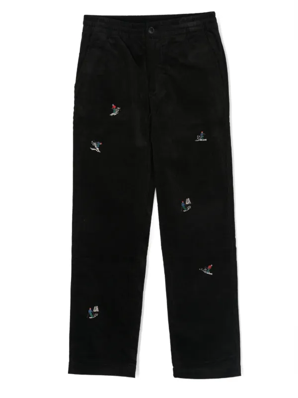 Ralph lauren embroidered store trousers