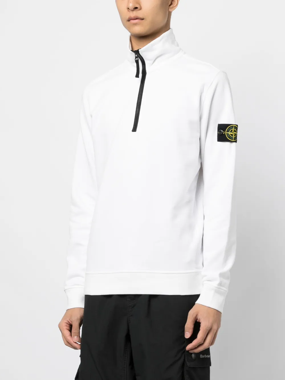 Stone island clearance half zip sweatshirt