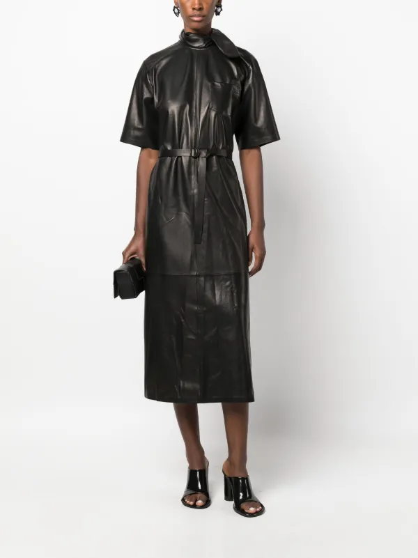 Armani leather shop dress