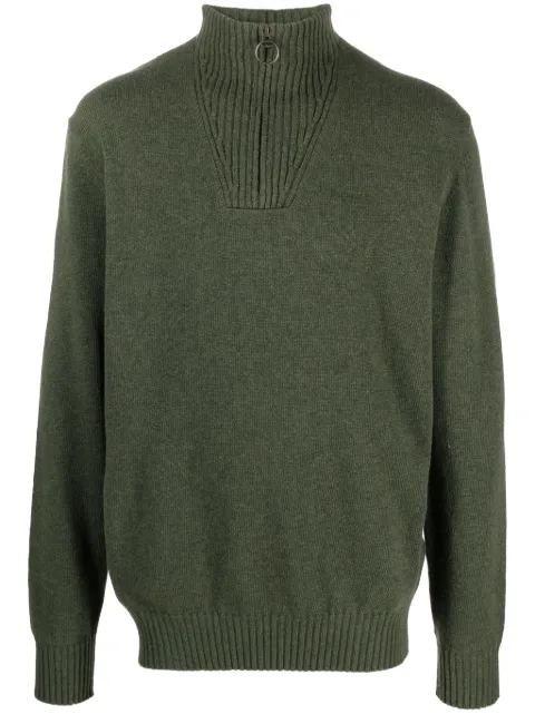 Barbour half-zip wool jumper