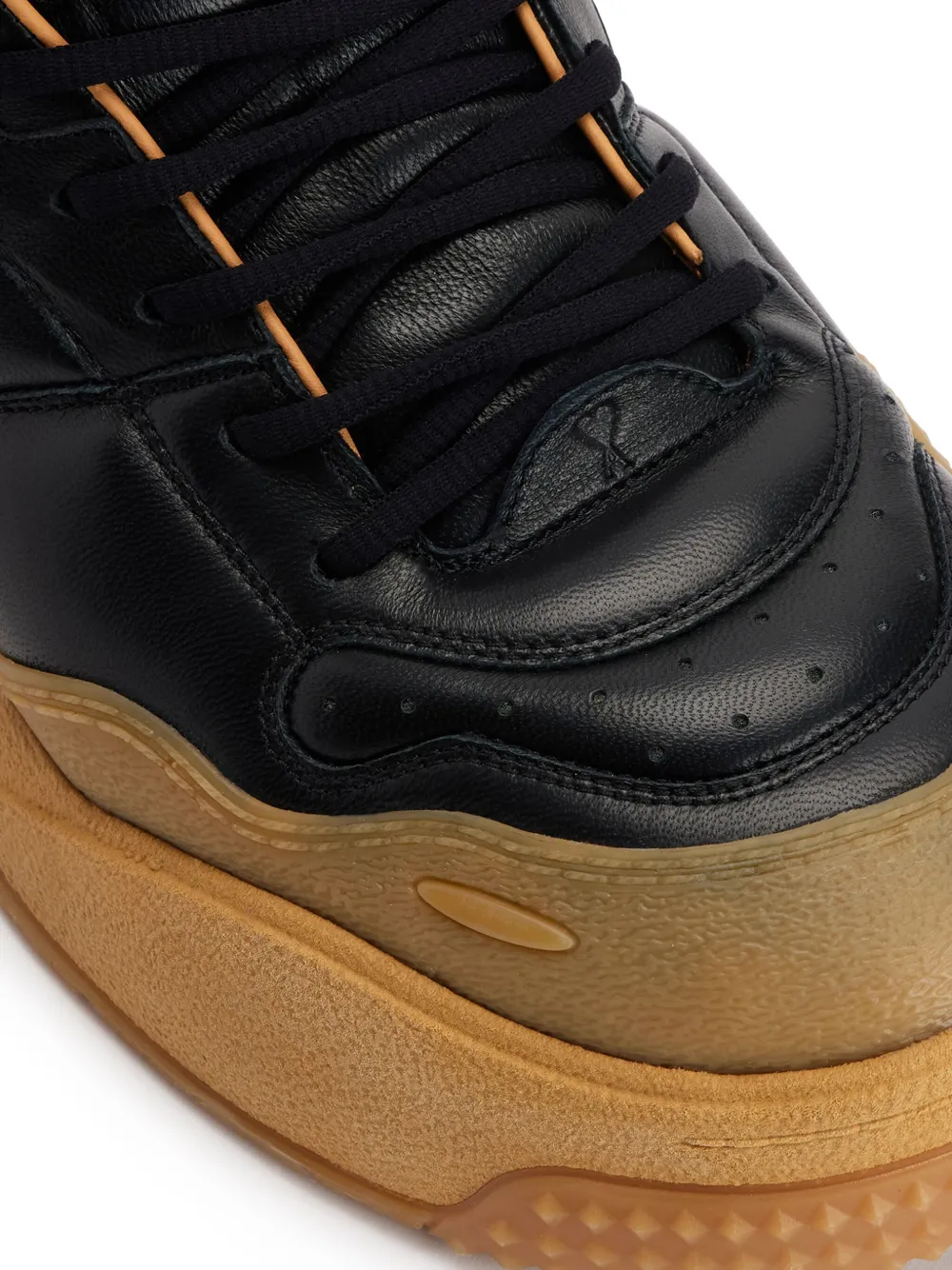 Ami Alexandre Mattiussi Ami 1509 Panelled Sneakers In Black