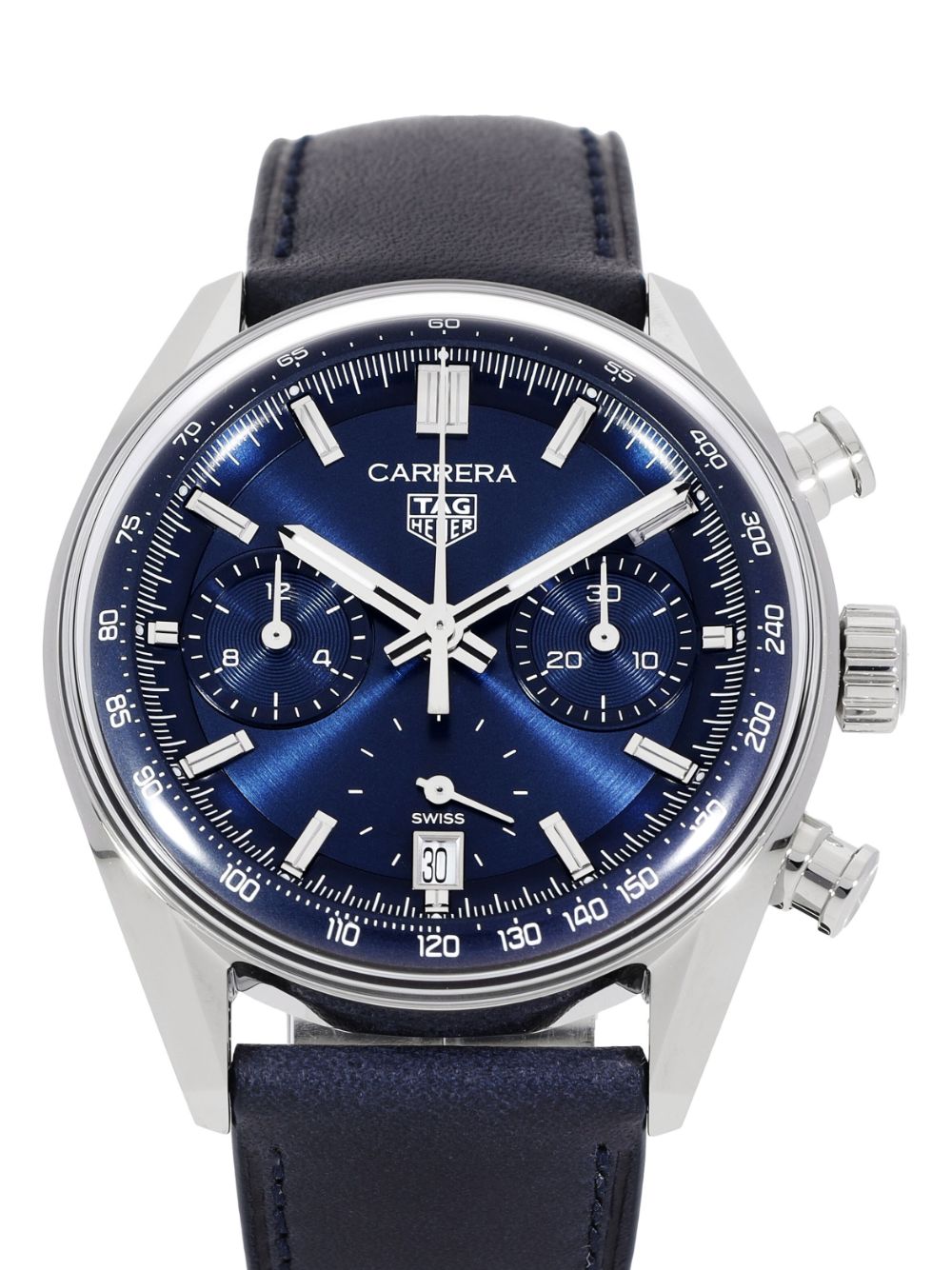 TAG Heuer 2023 ongedragen Carrera Chronograph horloge - Blauw