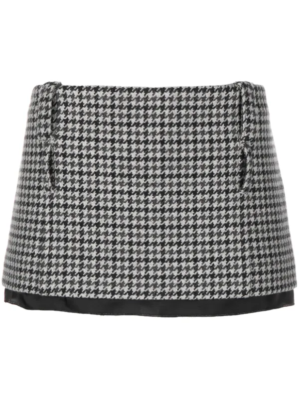 【送料&関税込】Miu Miu Longuette Skirt In Virgin Wool Miu Miu Skirt Size 44 IT: Elegant Bow Detail